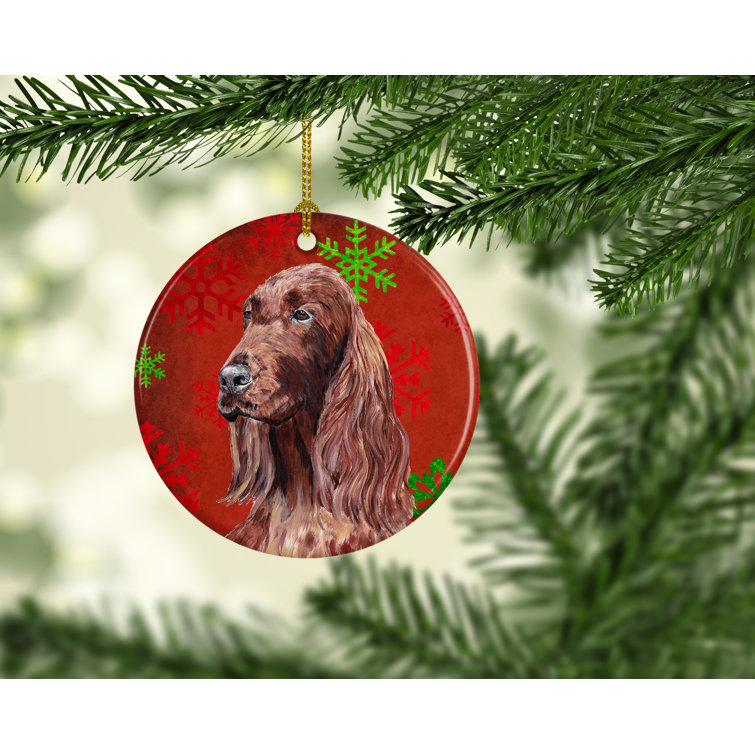 Irish setter 2025 christmas ornament